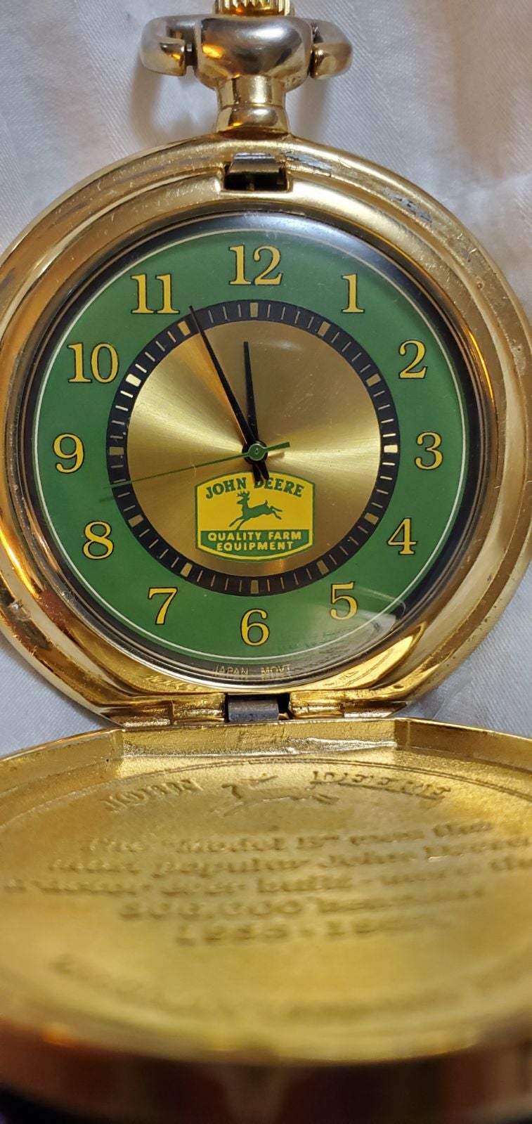 john deere pocket watch