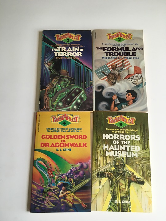 Twistaplot Book Lot of 4 #2, 3, 4, 9 Stine & Foley Paperback Books