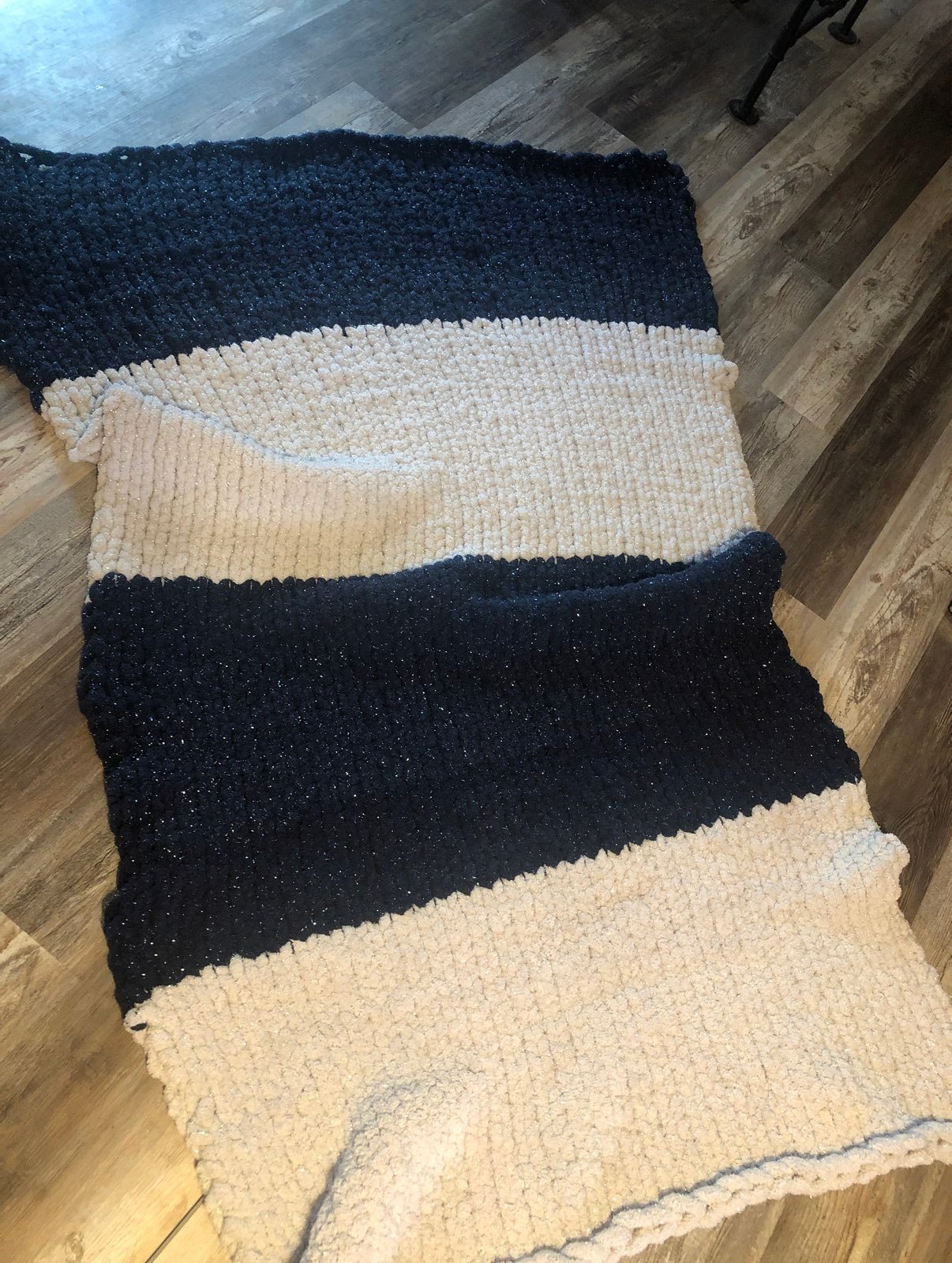 chunky knit blanket