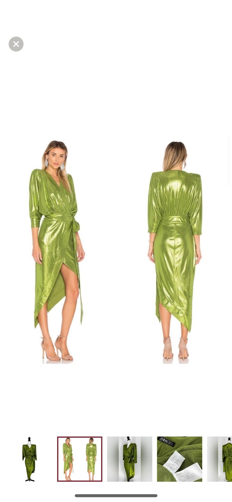 Zhivago Picture This dress green apple size small