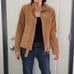 Brown Suede Moto Jacket