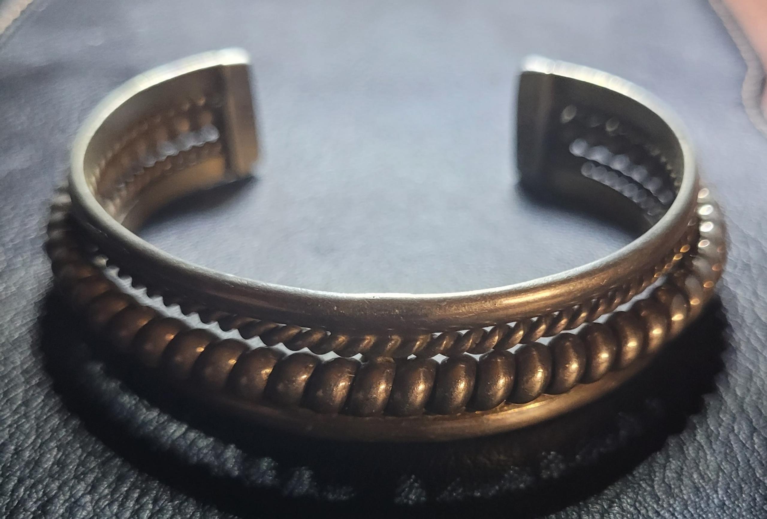 Taxco Mexico Vtg Sterling S Men's Women's Heavy 45.68Gr Cuff Bracelet