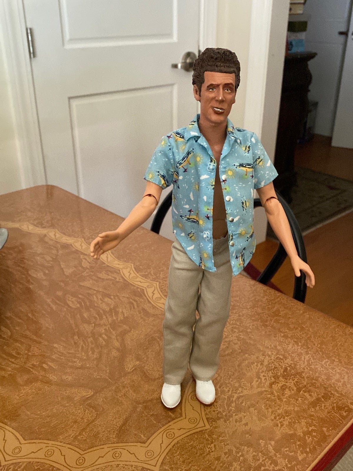 Cosmo Kramer doll (Seinfeld). Extremely rare. Kramer head on Mattel ken doll.