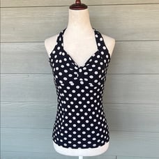 L.K. Bennett Polka Dot Halter Top