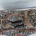 Global Tour Rolling Weekend Duffle Travel Bag Luggage Animal Print Leopard Brown