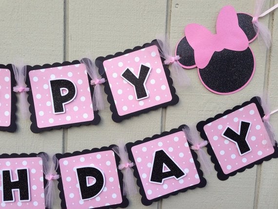 Minnie Birthday Banner