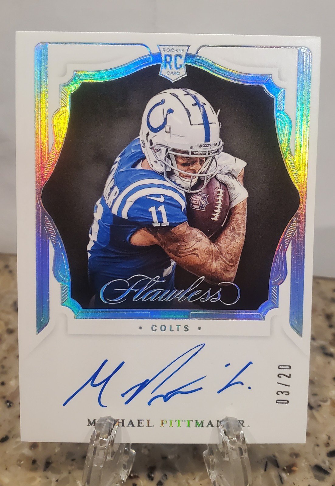 Flawless Michael Pittman Jr rookie on card auto 03/20!