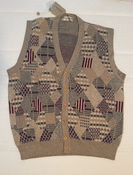 Tricots St. Raphael Sweater Vest - Cotton/Rayon - NWT - Men's Small