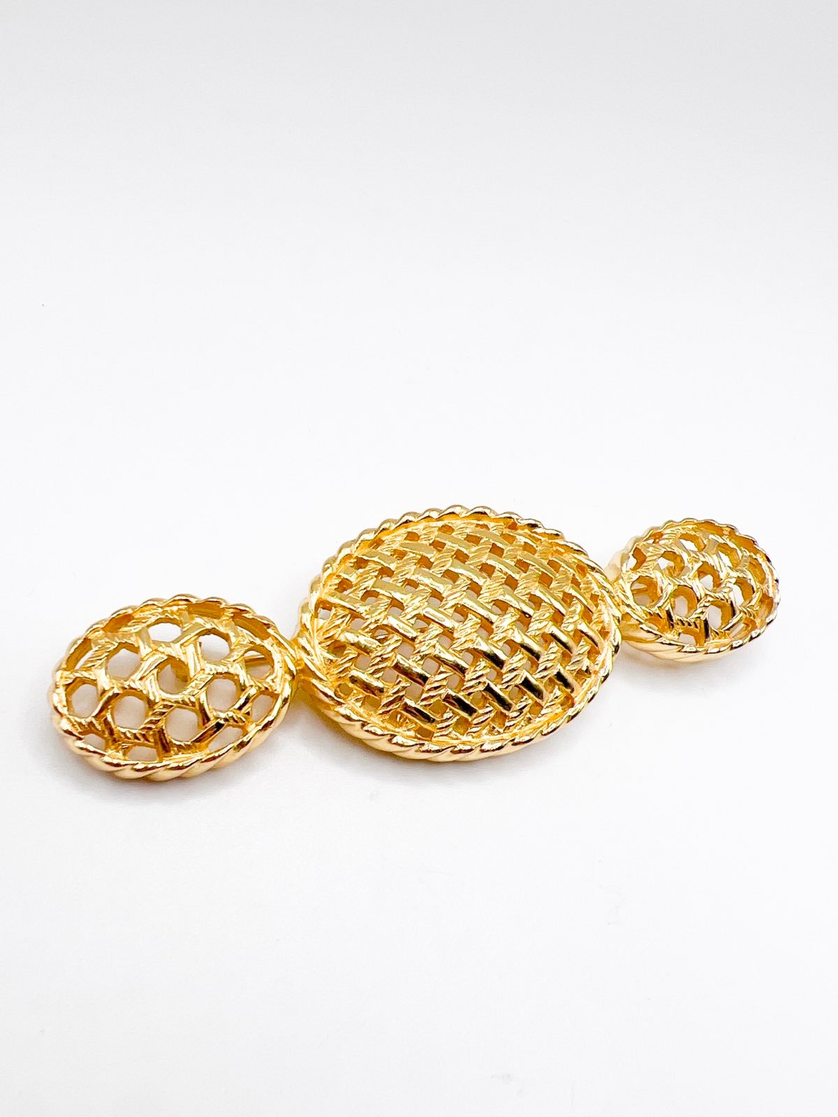 Vintage Christian Dior Lattice Weave Brooch