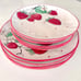 Eli + Ana Strawberry DINNER & SALAD PLATES —COMPLETE SETS OF (4) EACH NEW