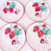 Eli + Ana Strawberry DINNER & SALAD PLATES —COMPLETE SETS OF (4) EACH NEW