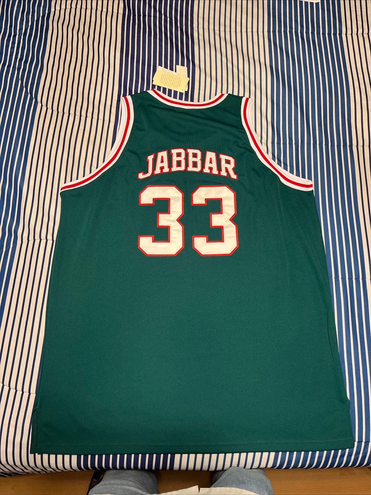 Mitchell & Ness Milwaukee Bucks 1971-72 NWT Kareem Abdul-Jabbar Jersey Sz 54