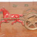 Vintage Horse and Bell Pull Toy