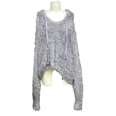 Free People Light As A Feather Hoodie Gray Eyelash Hoodie Sweater Size XS