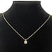 18K Gold Womens 1ct Solitaire Diamond Necklace 18 Sterling Silver New Jewelry