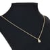 18K Gold Womens 1ct Solitaire Diamond Necklace 18 Sterling Silver New Jewelry