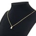 18K Gold Womens 1ct Solitaire Diamond Necklace 18 Sterling Silver New Jewelry