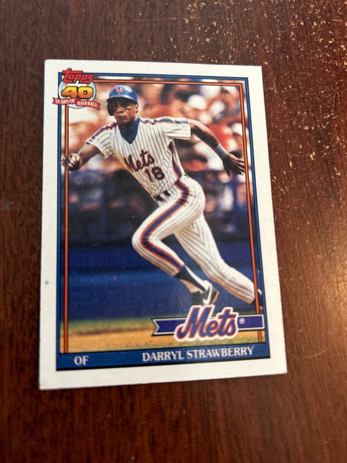 Strawberry card Mets