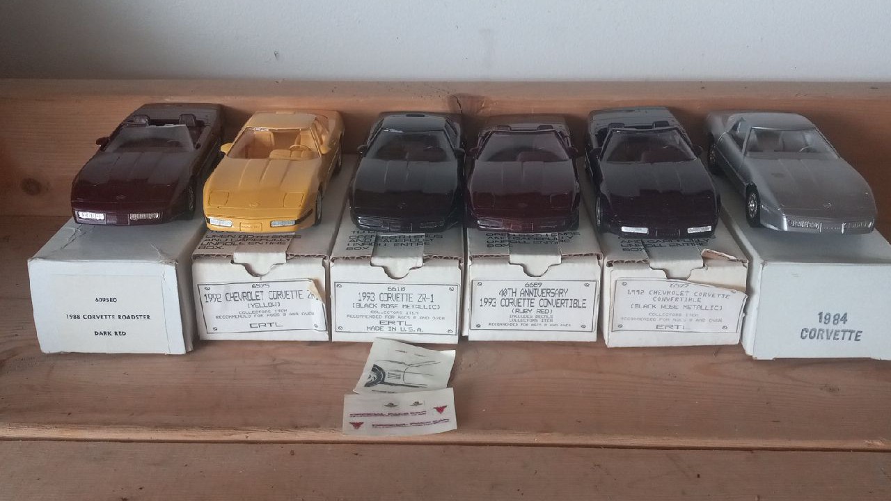 Ertl corvette promo cars 84-93