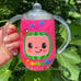 Hot Pink Cocomelon Sippy Cup