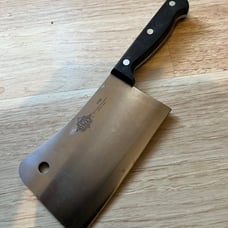 First Street Cleaver 6 3/8 W x 3 3/4German Steel Blade 01296 High Carbon