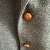 Stafford Options Lambs Wool Sport Coat Suede Elbows USA Blue/gray Tweed 44L