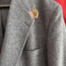 Stafford Options Lambs Wool Sport Coat Suede Elbows USA Blue/gray Tweed 44L