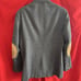 Stafford Options Lambs Wool Sport Coat Suede Elbows USA Blue/gray Tweed 44L