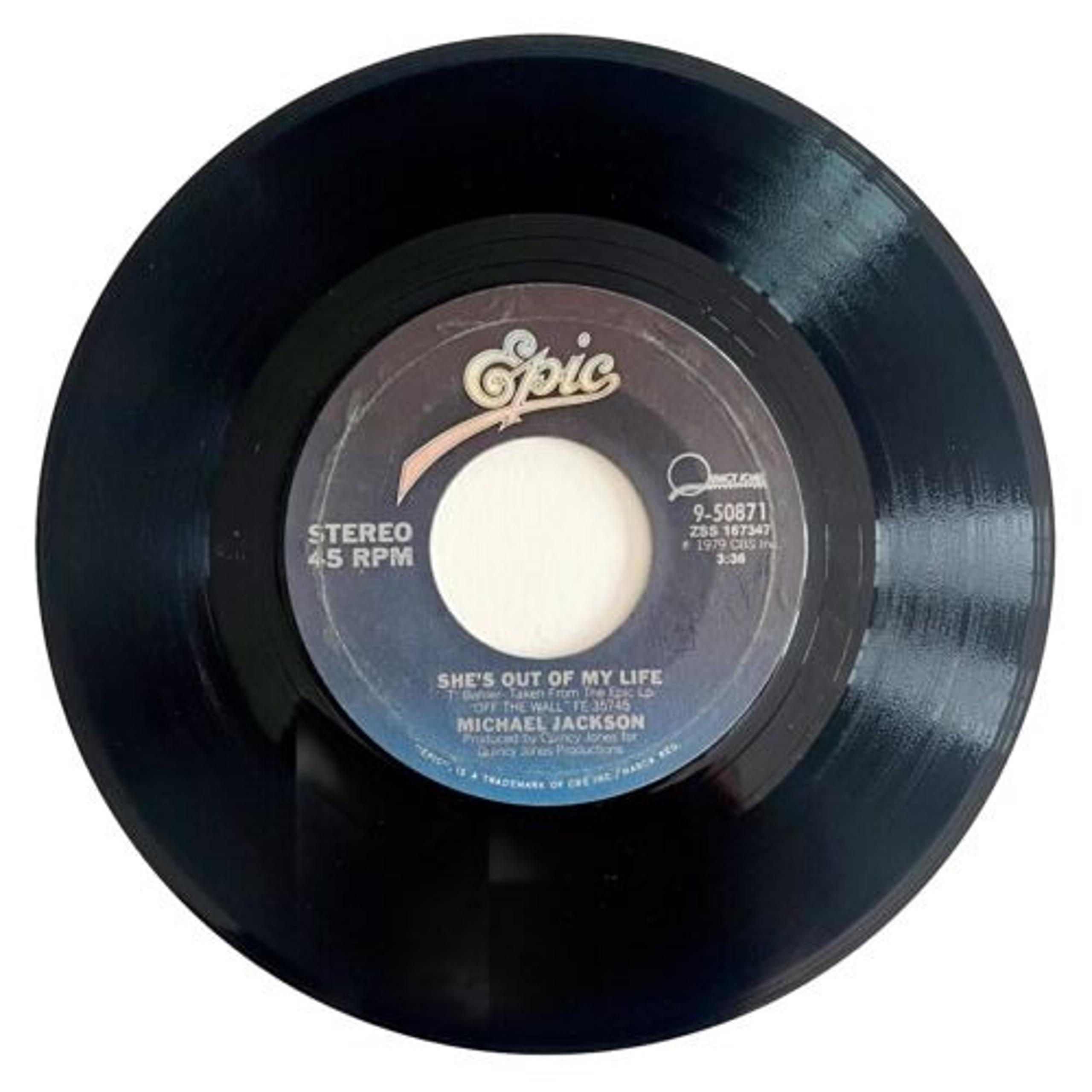 Michael Jackson She's Outta My Life Get On The Floor 1979 Vinyl Record 7" 45BinK