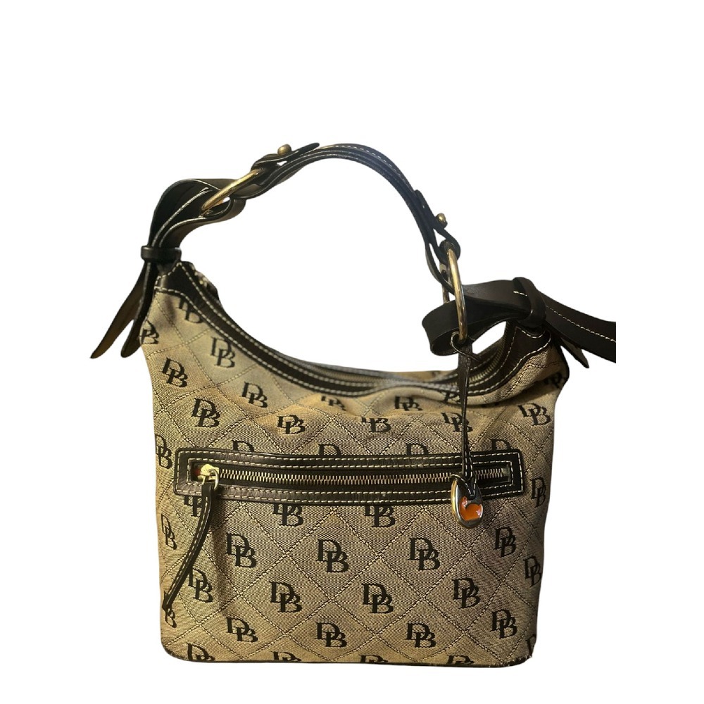 Dooney & Bourke DB Monogram Hobo Bag Designer Purse Shoulder Bag