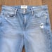 Frame Le Nouveau Straight Belding Distressed Cropped Jeans. Size 31.
