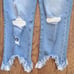 Frame Le Nouveau Straight Belding Distressed Cropped Jeans. Size 31.
