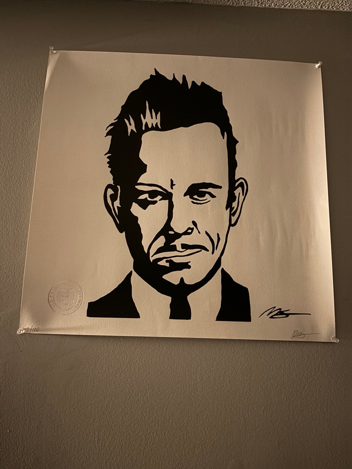 Matt Skiba -John Dillinger Print -OMERTÀ Number 76 Of 100 RARE