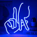 Neon Sign Los Angeles Gesture for Wall Bedroom Blue