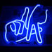 Neon Sign Los Angeles Gesture for Wall Bedroom Blue