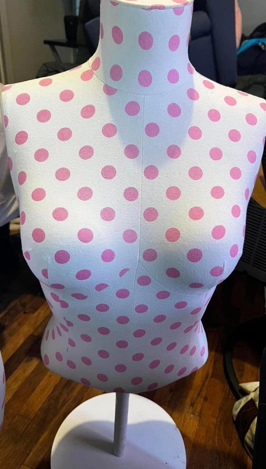 Torso and butt vs pink mannequin