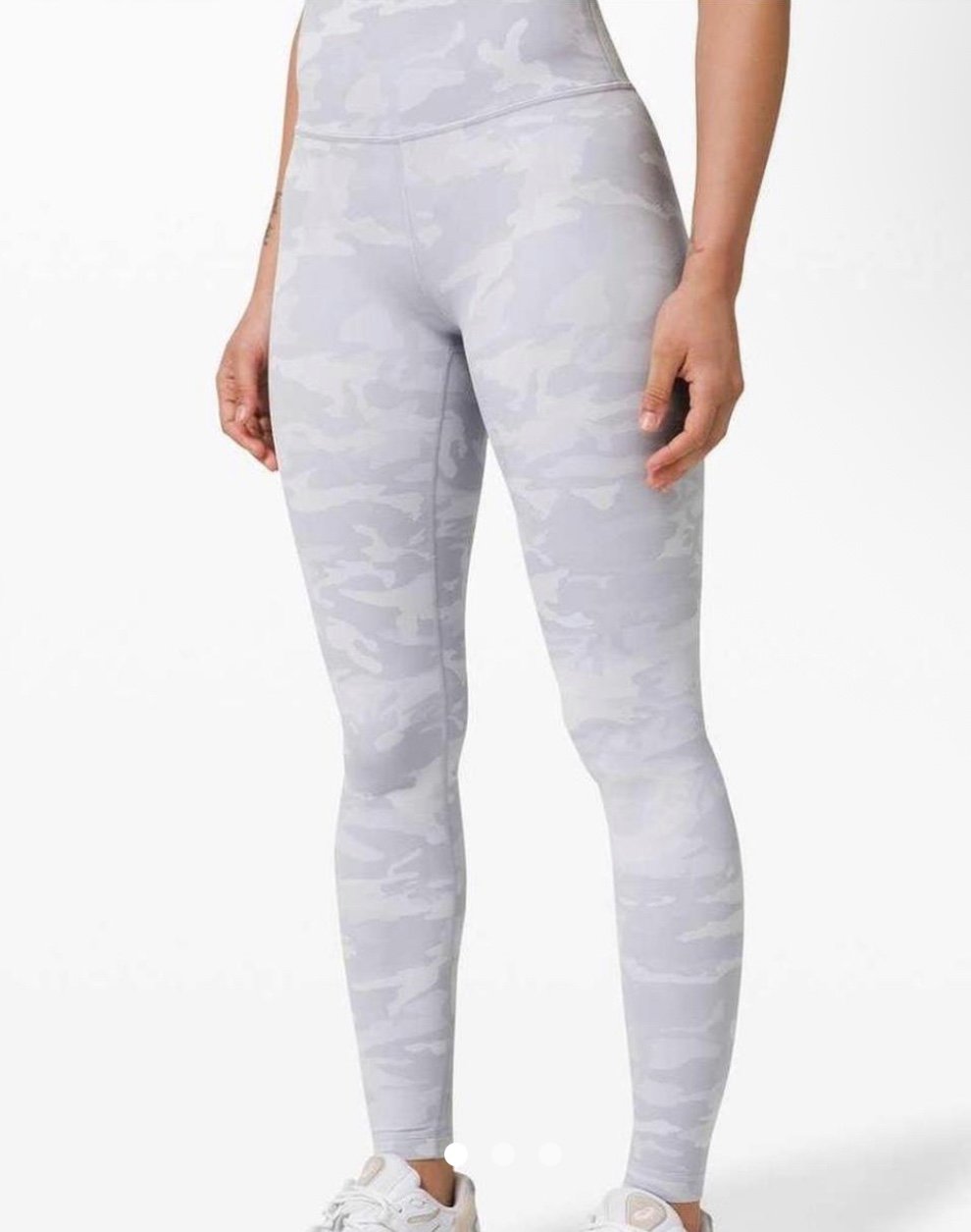Lululemon ribbed gray camouflage Leggings