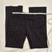 Vintage y2k Charlotte Russe Size 3 Low Rise Pin Stripe Flare Trouser Pants 2000s