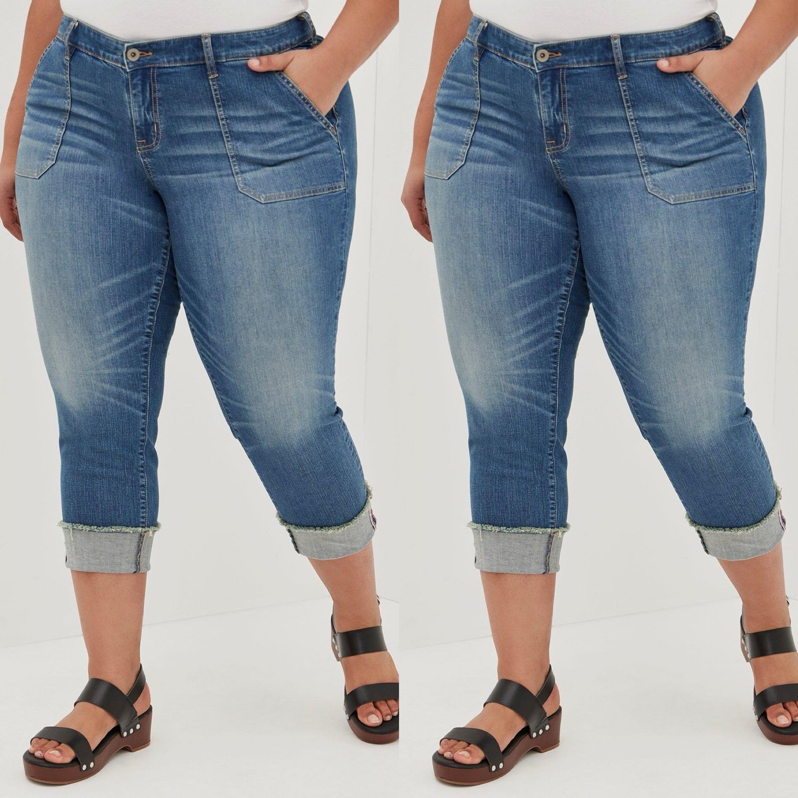 Torrid | Vintage Stretch Crop Boyfriend Jeans