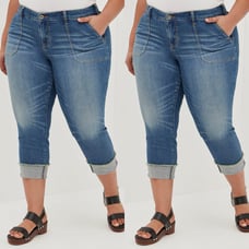 Torrid | Vintage Stretch Crop Boyfriend Jeans