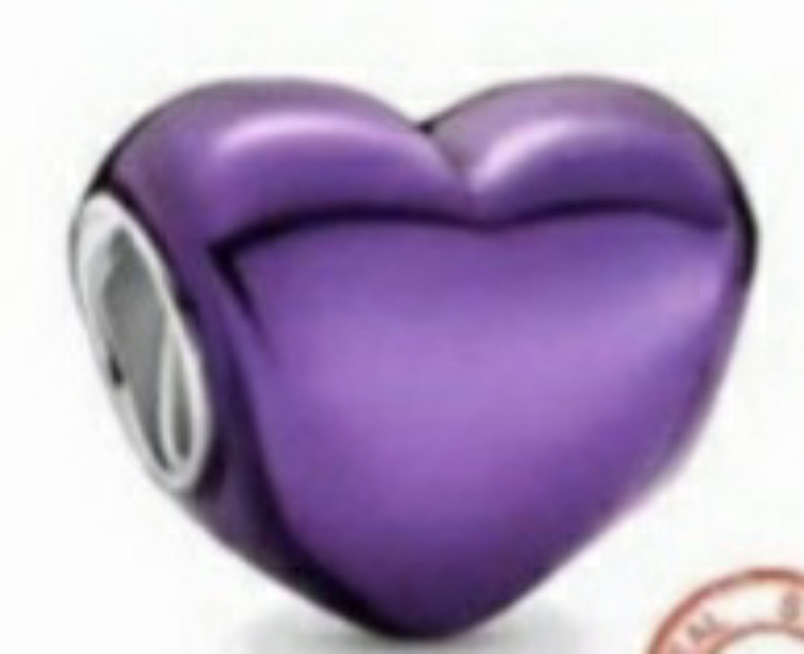 Purple heart charm for pandora Bracelet