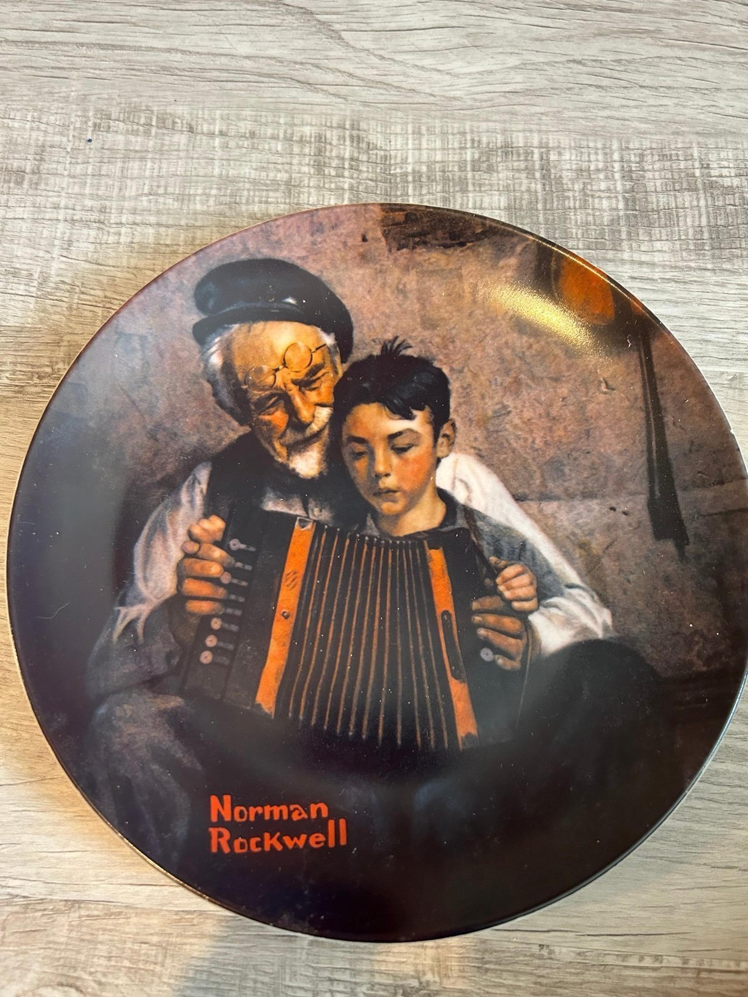 norman rockwell plate