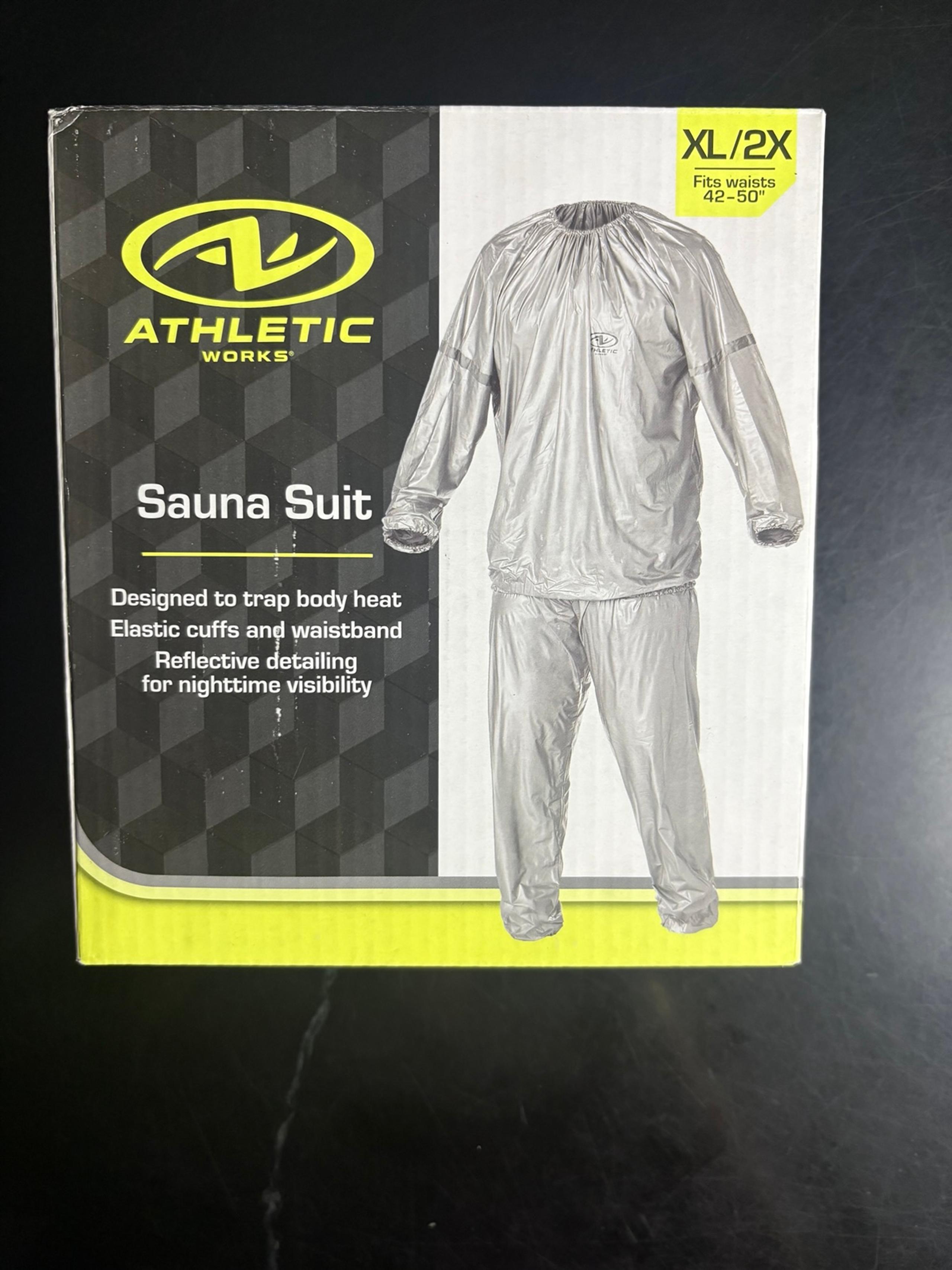 Athletic Works Adult Sauna Suit XL/2X Fits Waist Sizes 42” -50”