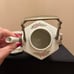 VINTAGE JAPANESE PORCELAIN with BRASS HANDLE FLORAL MOTIF TEAPOT/CUPS
