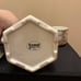 VINTAGE JAPANESE PORCELAIN with BRASS HANDLE FLORAL MOTIF TEAPOT/CUPS