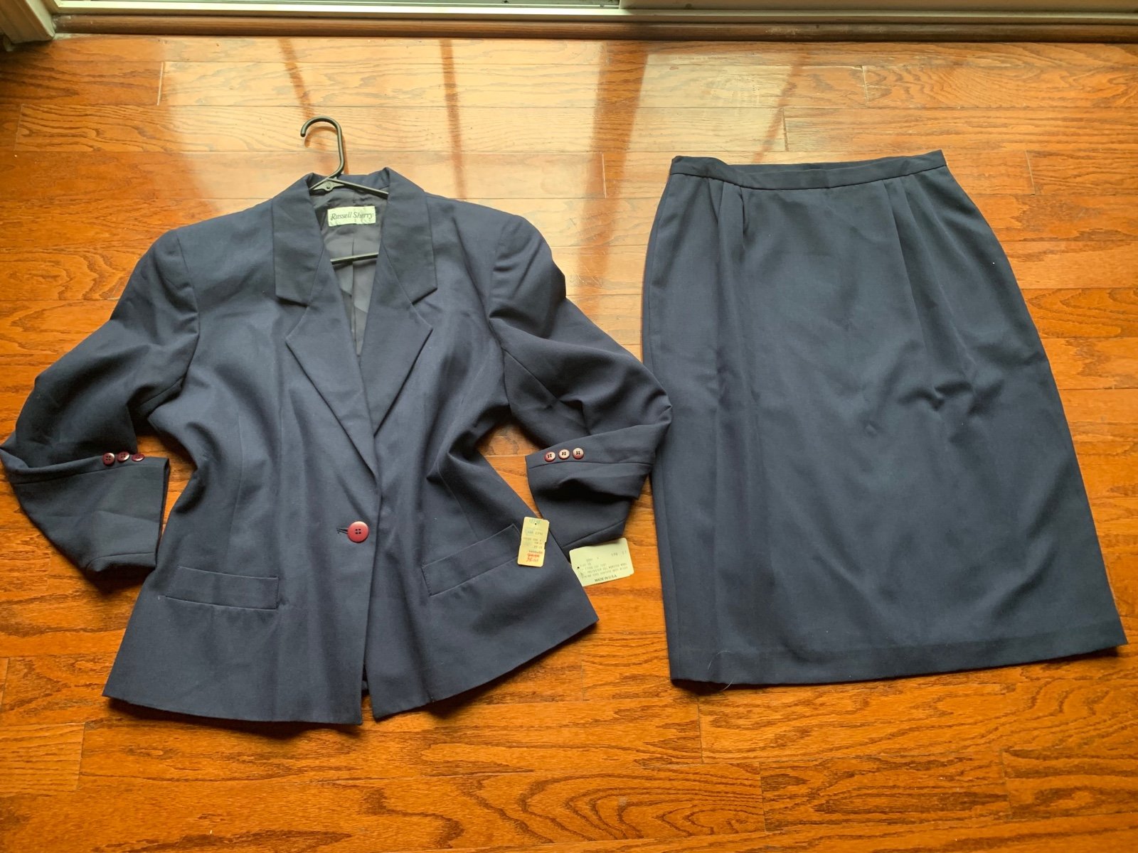 Russell Sherry Purple Skirt Suit