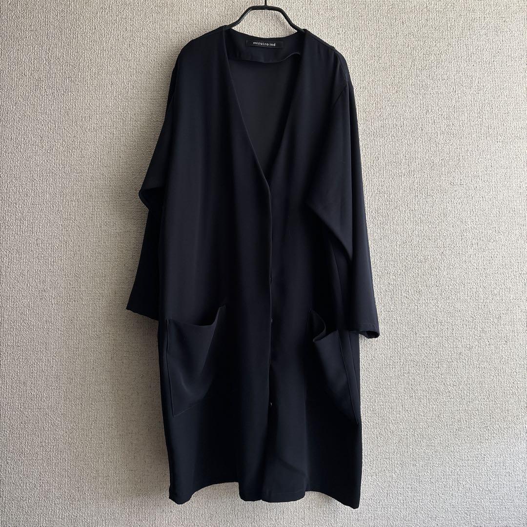 mizuiro ind No-Collar Coat