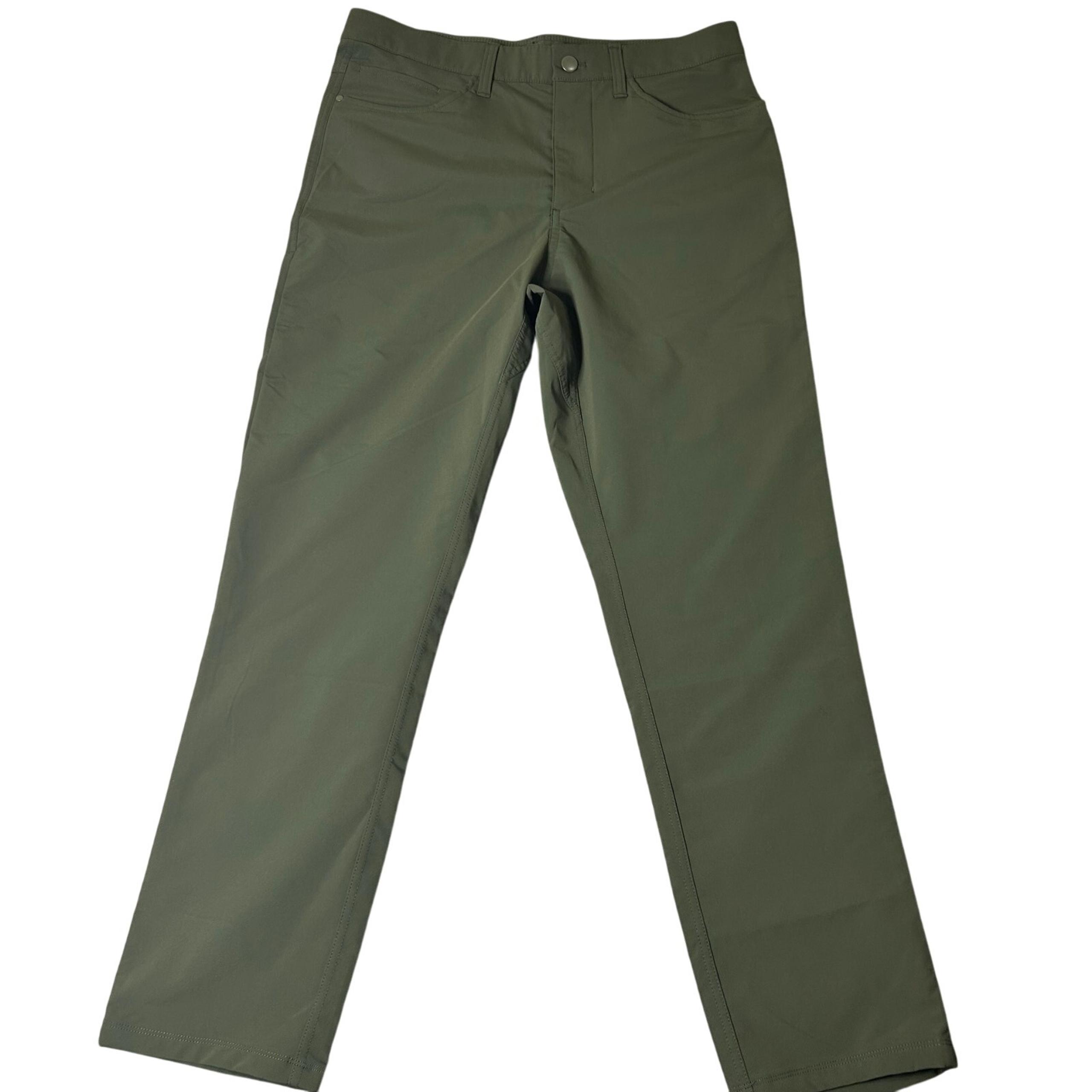 Kirkland Signature Pants Mens 32x30 Green 5 Pocket Performance Active Casual