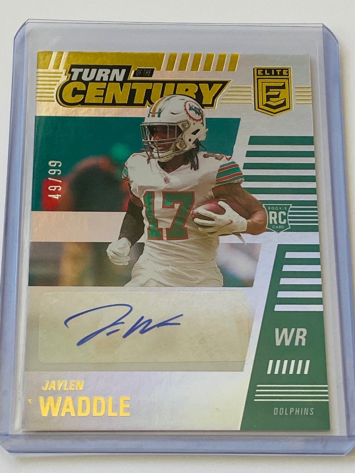 2021 Chronicles Jaylen Waddle Turn of the Century Auto /99