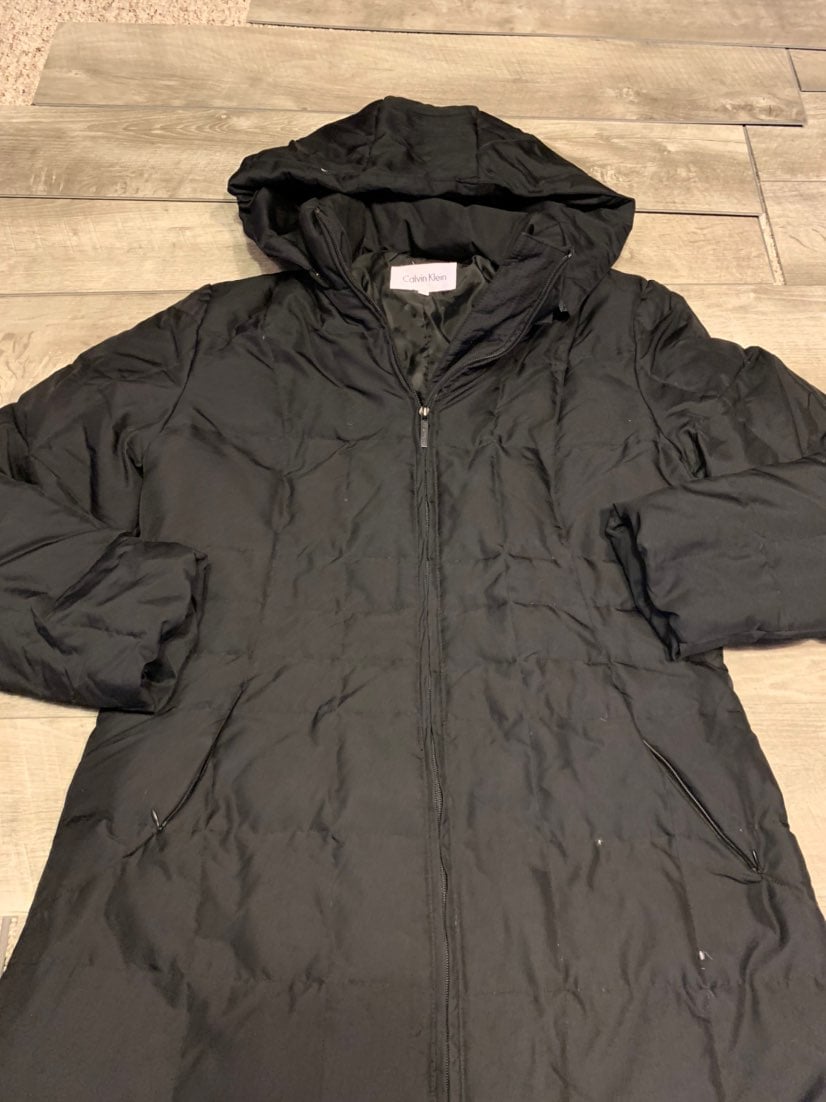 Womens Calvin Klein Puffer Parka Medium